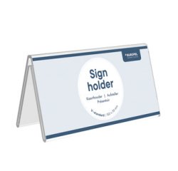 Porte-nom de table, 150 x 70 mm, en forme de toit