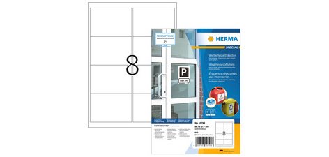 Étiquette en papier spécial résistant aux intempéries