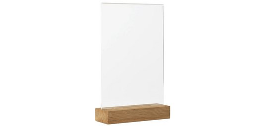 Présentoir de table, A5 portrait, socle bois
