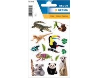 Sticker DECOR 'Animaux exotiques', en papier