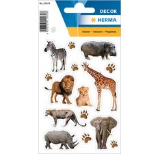 Sticker DECOR 'Animaux d'Afrique', en papier