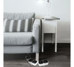 Bloc multiprises flexible, 5 prises, noir/blanc