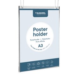 Porte-affiche, A4 portrait, transparent