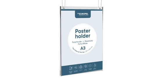 Porte-affiche, A4 portrait, transparent