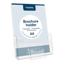 Porte-brochures, A4, avec compartiment pour cartes
