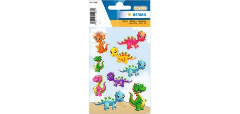 Sticker MAGIC 'Petits dinos', en film pailleté