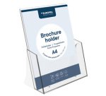 Porte-brochures, A5 portrait, transparent