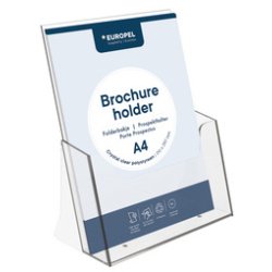 Porte-brochures, format A4, transparent