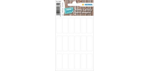Étiquette de cuisine HOME, 12 x 34 mm, blanc