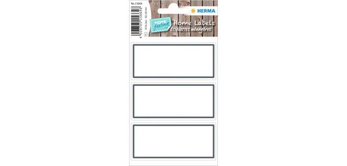 Étiquette de cuisine HOME, 82 x 36 mm, bord gris