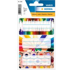 Étiquette pour livres VARIO 'Crayons', 76 x 35 mm