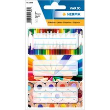 Étiquette pour livres VARIO 'Crayons', 76 x 35 mm