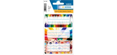 Étiquette pour livres VARIO 'Crayons', 76 x 35 mm