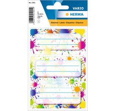 Étiquette pour livres VARIO 'Taches de peinture'