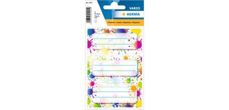Étiquette pour livres VARIO 'Taches de peinture'