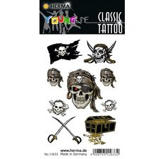 Tatouage CLASSIC 'Coeurs multicolores'