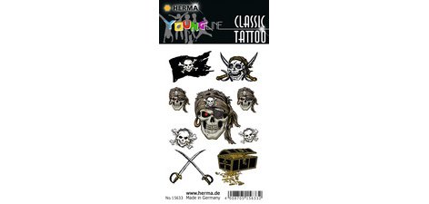 Tatouage CLASSIC 'Coeurs multicolores'