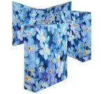 Classeur à motifs fleurs 'Blue Flowers', A4