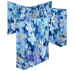 Classeur à motifs fleurs 'Blue Flowers', A4