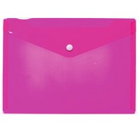 Document pouch, PP, A5, bright pink