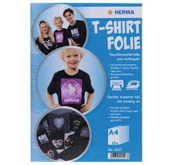 Feuille de transfert pour T-shirt, A4, textiles foncés