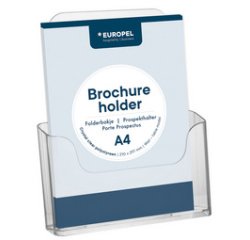Porte-brochures, A4 paysage, transparent