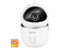 Caméra IP Smart Wi-Fi, compatible Tuya, blanc