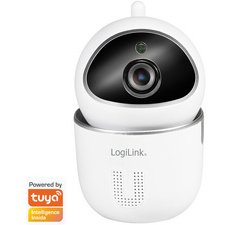 Caméra IP Smart Wi-Fi, compatible Tuya, blanc