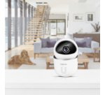 Caméra IP Smart Wi-Fi, compatible Tuya, blanc