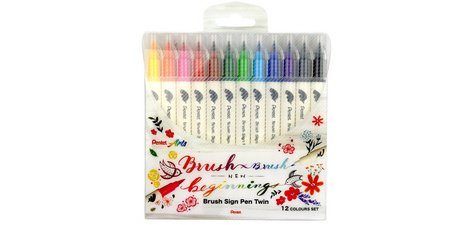 Arts Feutre pinceau BrushSignPen Twin, set de 18