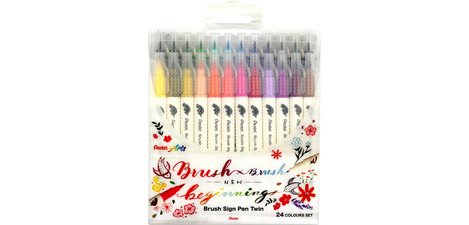 PentelArts Feutre pinceau BrushSignPen Twin, set de 30