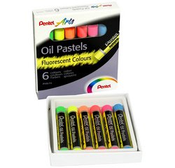 PentelArts Pastels à l'huile PHN-F6, set de 6, fluorescents