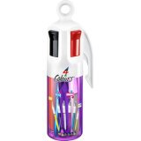 BIC Stylo à bille rétractable collection 4 Colours, pot de 6