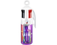 BIC Stylo à bille rétractable collection 4 Colours, pot de 6