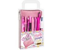 BIC Kit d'écriture 'PINK & PURPLE' avec trousse, 10 pièces