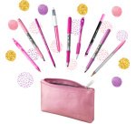BIC Kit d'écriture 'PINK & PURPLE' avec trousse, 10 pièces
