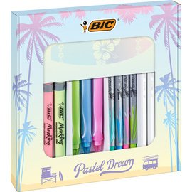 Schrijfset BIC 'Pastel Dream Kit' met notitieboekje