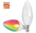 Ampoule LED WiFi Smart, compatible Tuya, E14, blanc
