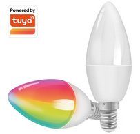 Ampoule LED WiFi Smart, compatible Tuya, E14, blanc