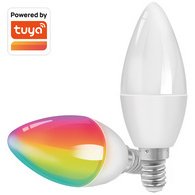 Ledlamp WiFi Smart, compatibel met Tuya, E14, wit