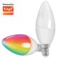 Ampoule LED WiFi Smart, compatible Tuya, E14, blanc