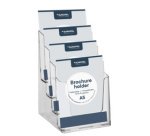 Porte-brochures, A5 portrait, transparent