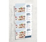 Porte-brochures mural, A4 paysage, transparent