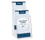Porte-brochures, 1/3 A4 portrait, transparent