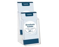 Porte-brochures, 1/3 A4 portrait, transparent