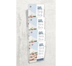 Porte-brochures mural, A4 portrait, transparent