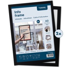 Cadre magnétique INFO FRAME, A3, noir