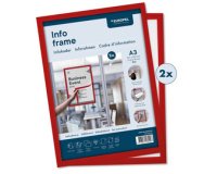 Cadre magnétique INFO FRAME, A3, rouge