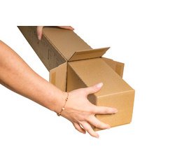Shipping tube with double self-sealing closure