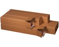 Tube d'expédition carré avec double fermeture autocollante A2